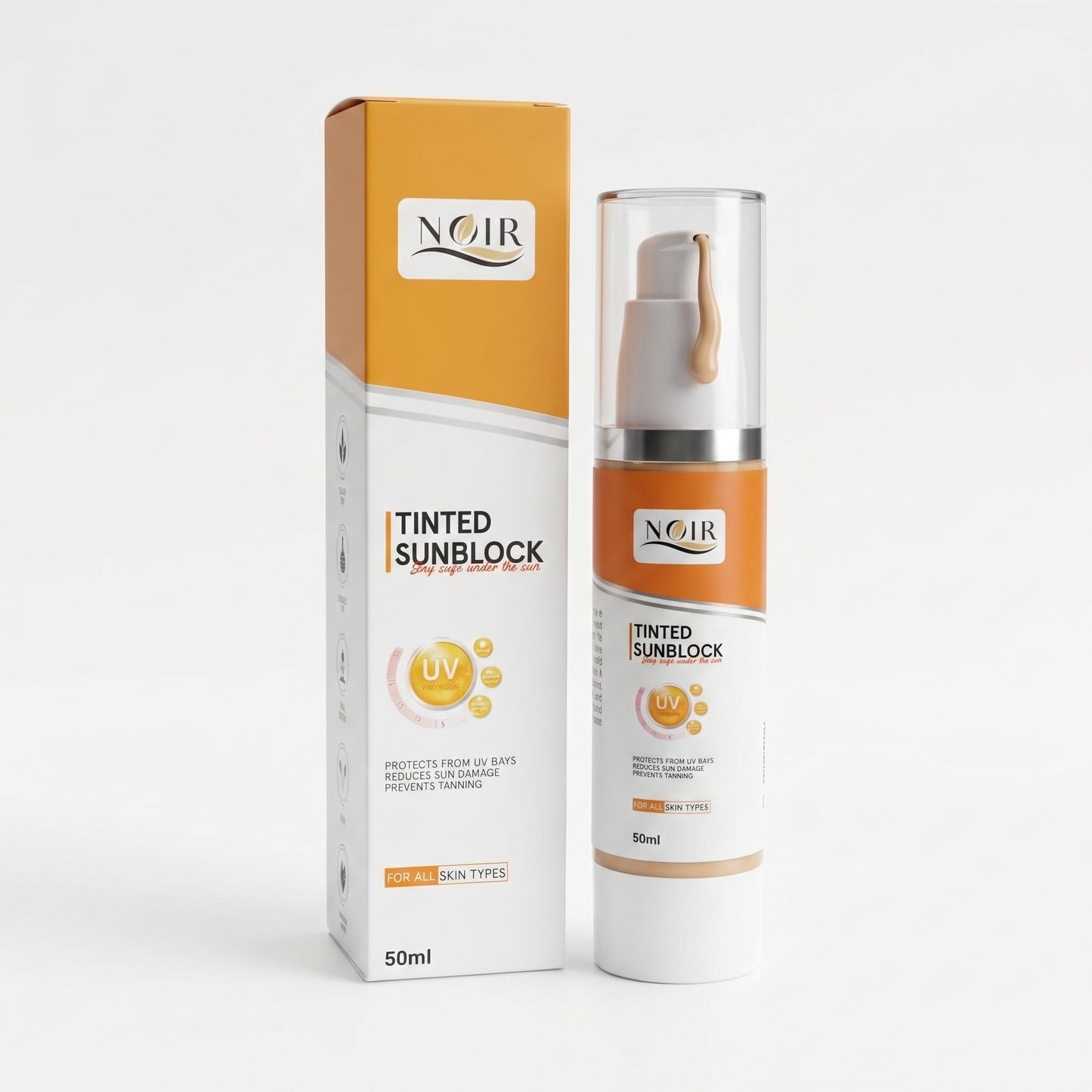 Tinted Sunblock SPF 50+ for UV Protection & Even Skin Tone